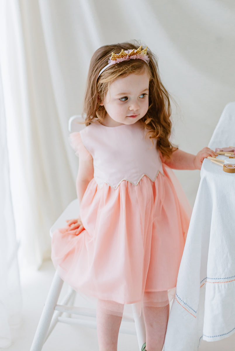 Tresco Dress, Coral Pink – Happyology