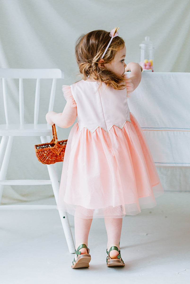 Tresco Dress, Coral Pink – view 4