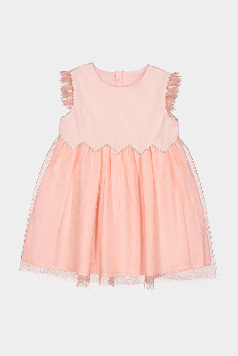 Tresco Dress, Coral Pink – view 2