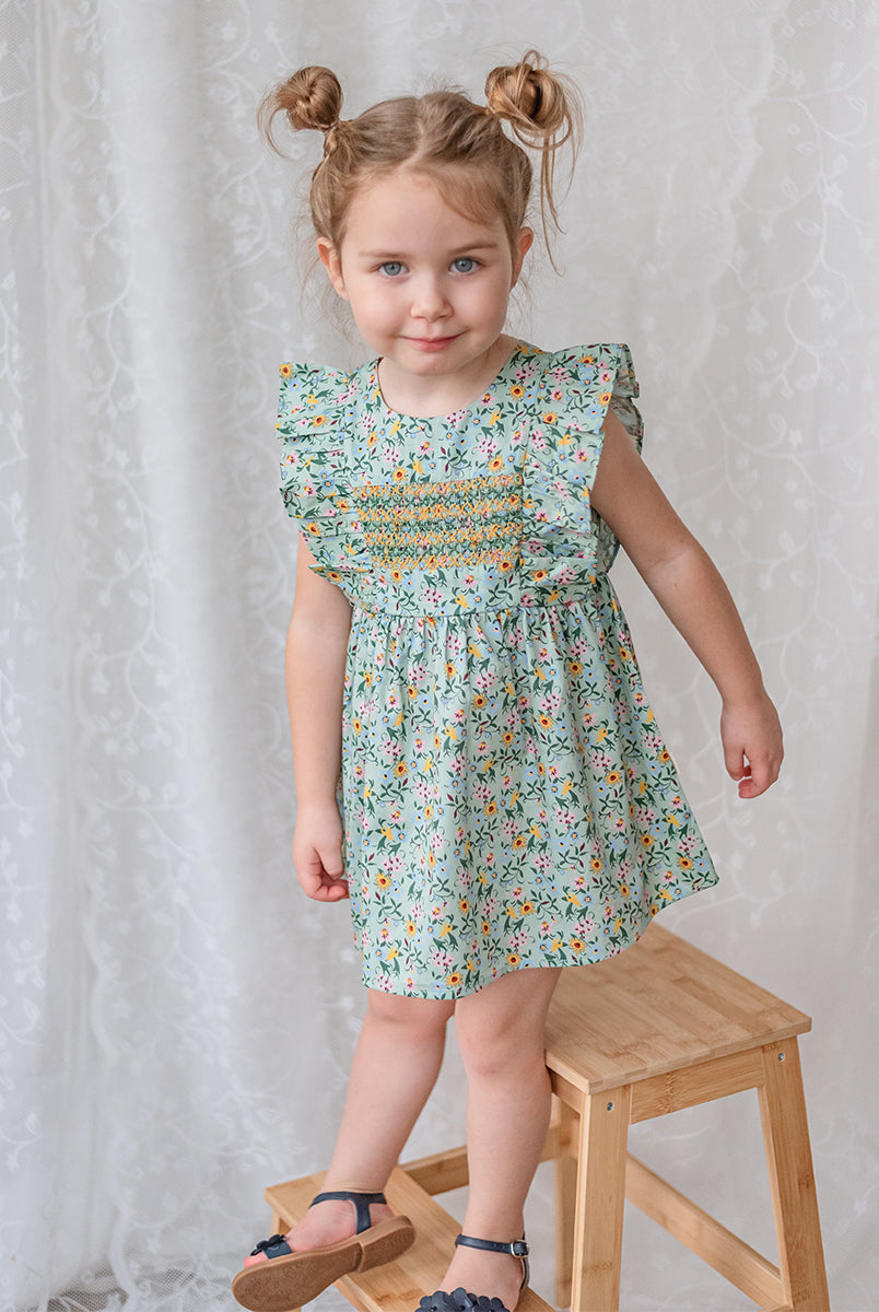 Laurel Smocked Dress, Lucy's Gardenhouse – Happyology