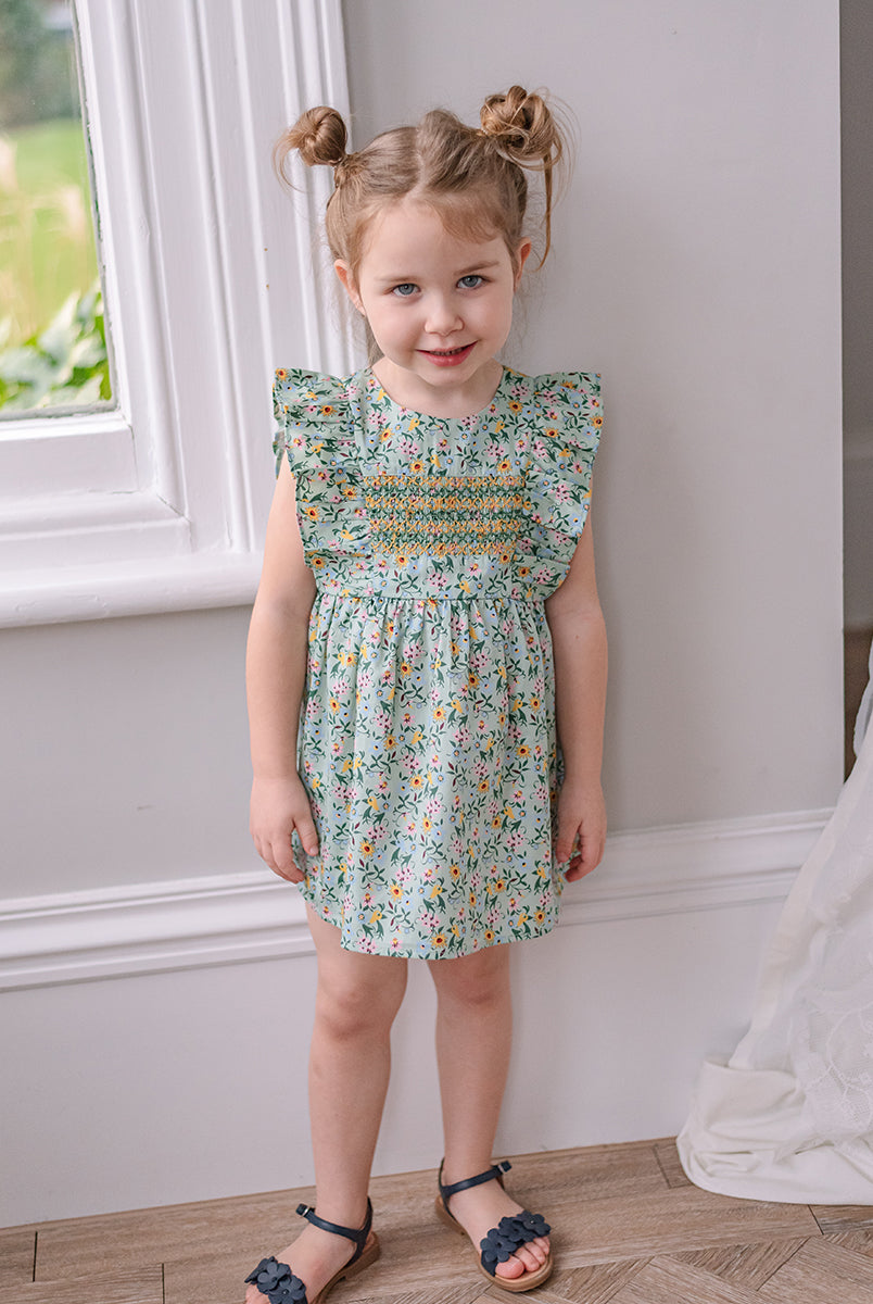 Laurel Smocked Dress, Lucy's Gardenhouse – view 4
