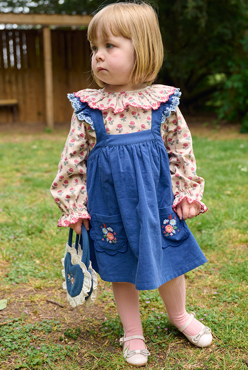 Liverpool Floral Shirt, Block Print Peony, Butterscotch – Happyology