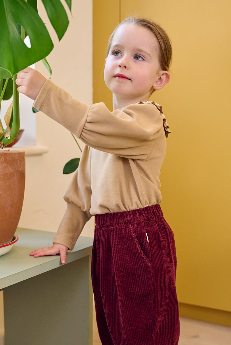 Vienna Pearl Top, Khaki – view 5