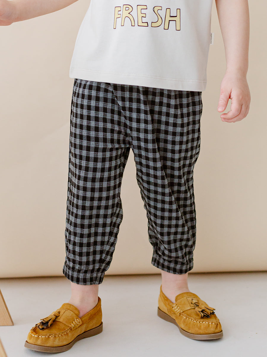 Hempden Trousers Charcoal Check