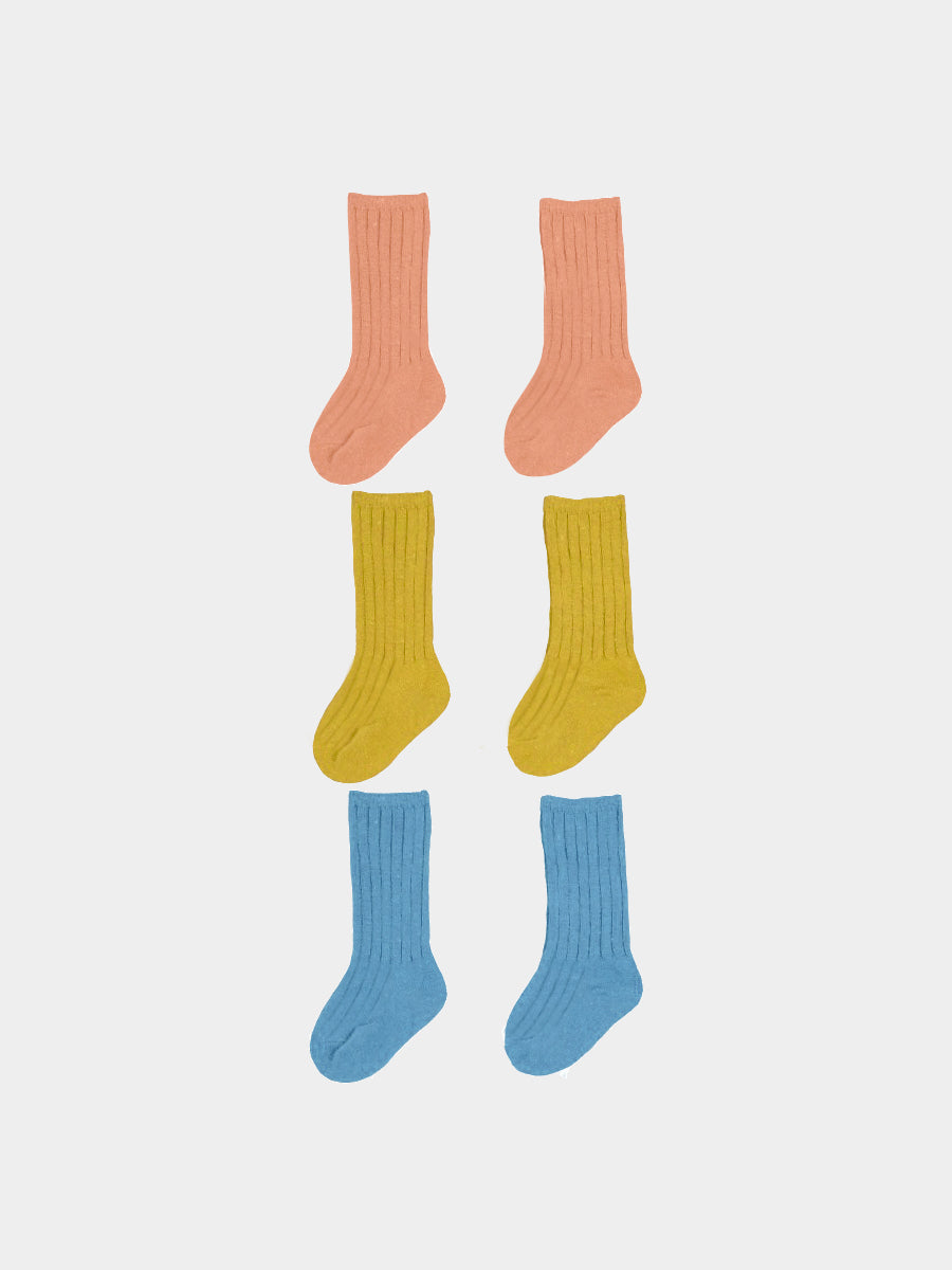 Gabrielle Ankle Socks Set 3 Mustard Glacier &