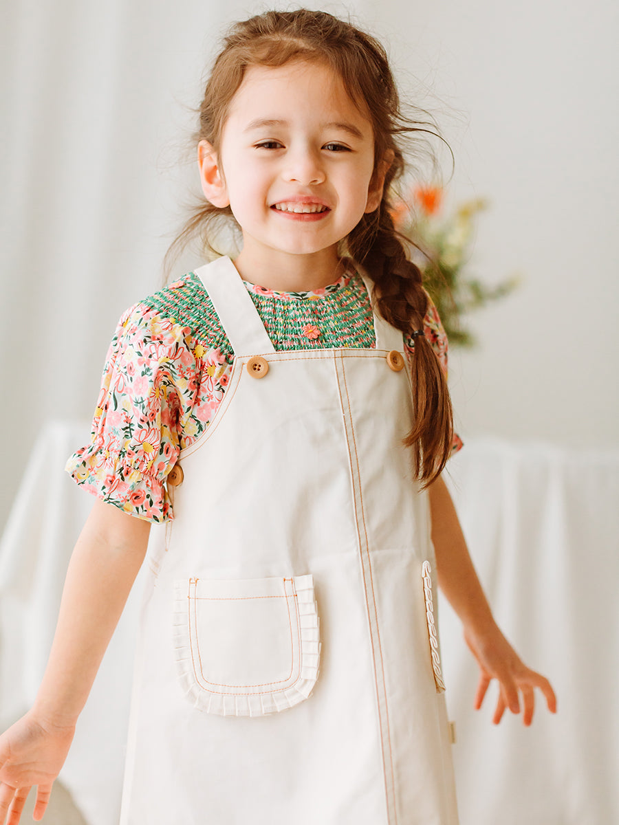 Colette Smocked Blouse， Colourful Newnham