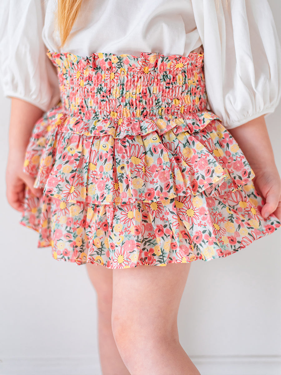 Demi Floral Skirt Shorts, Colourful Newnham