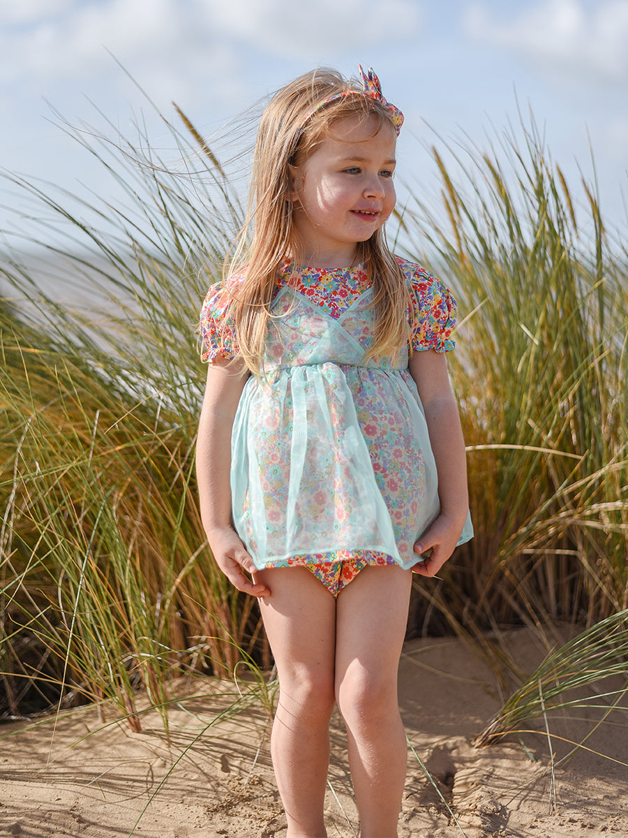 Sasha 2 Piece Tutu Top Bloomers Set, Ritz Bouquet