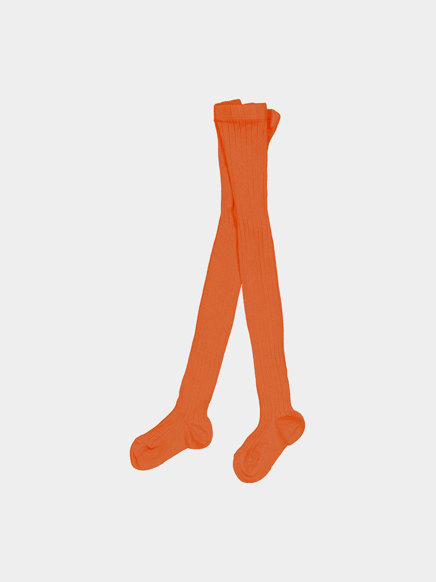 Ribbed Organic Cotton Tights