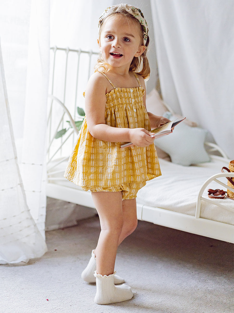 Vatican Top & Bloomers Set Gingham