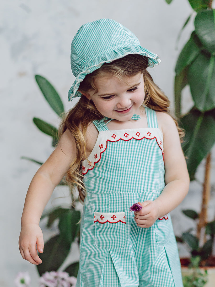 Santorini Sun Hat Gingham
