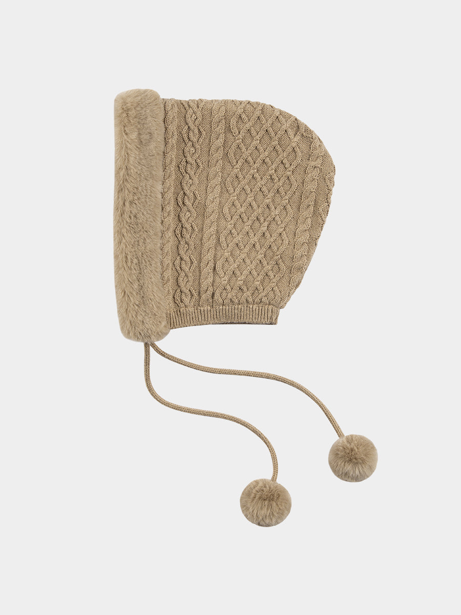 Magnolia Cable Knit Bonnet, Autumn Leaf
