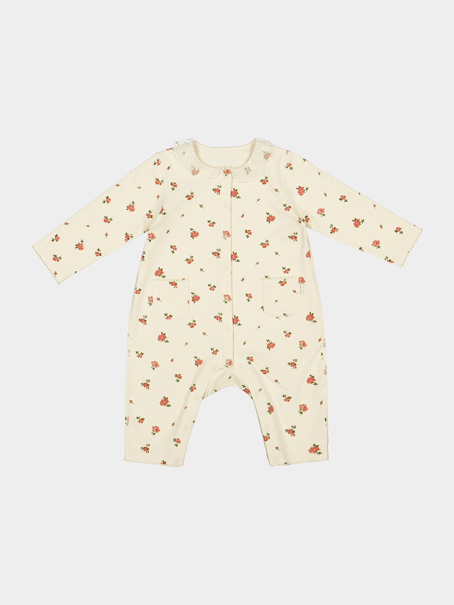Gardenia Organic Cotton Jersey Romper Manta Garden