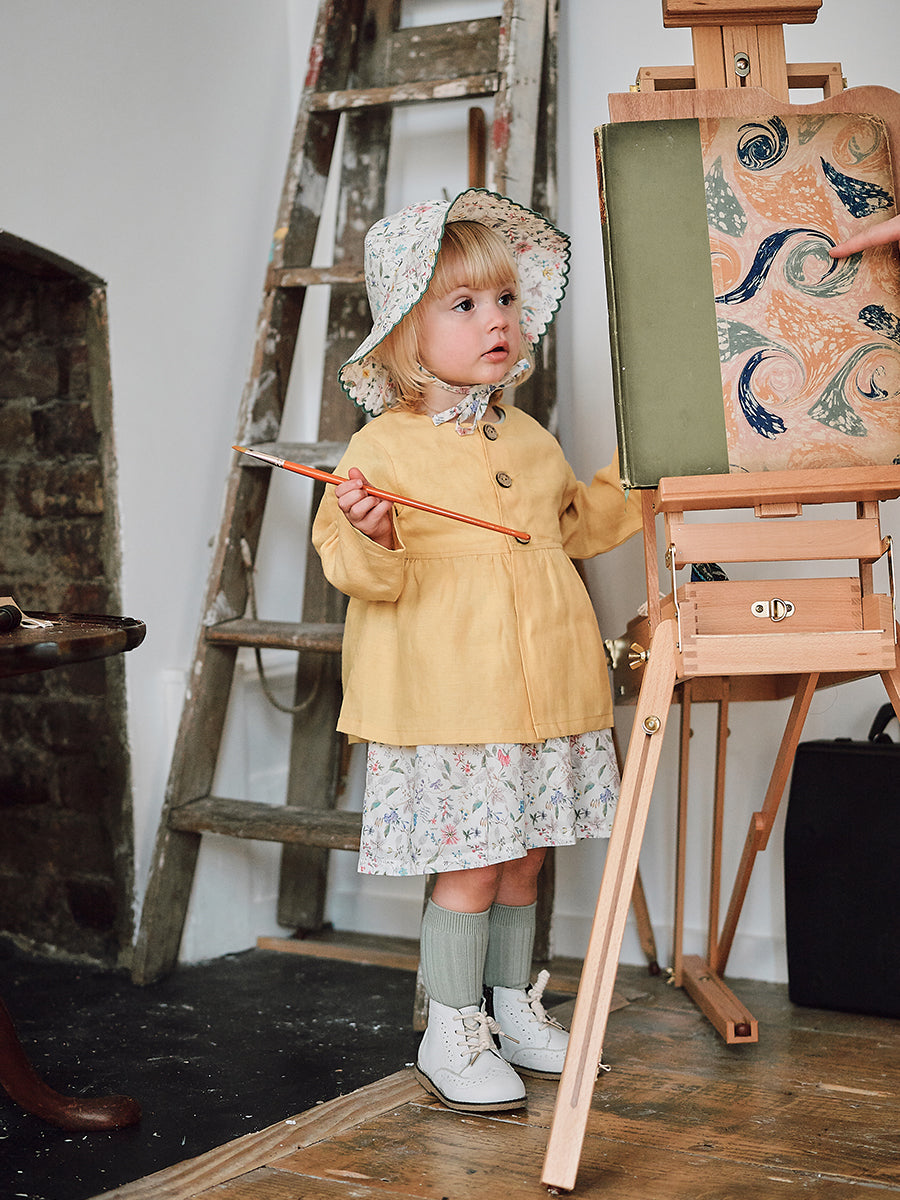 Odette Linen Jacket Cream