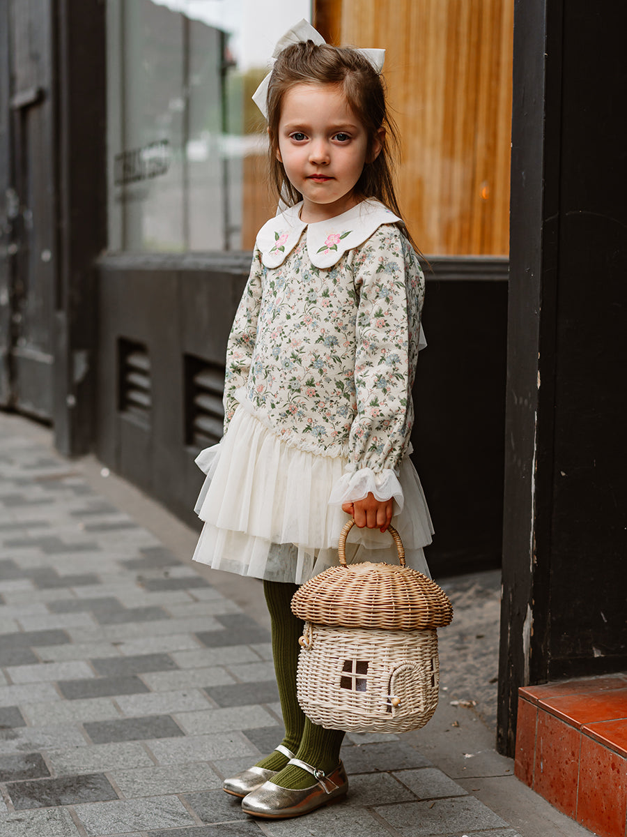 Brisbane Tulle Sweatshirt Dress Cornwall Meadow Rice